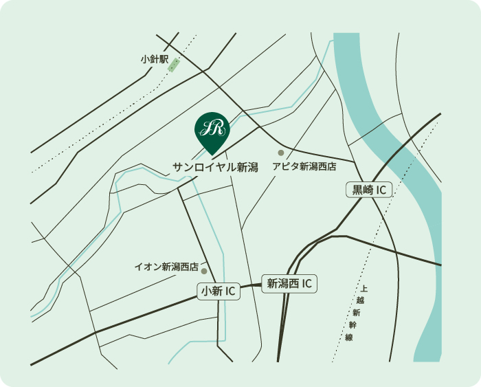 アクセス方法1　お車をご利用の場合1